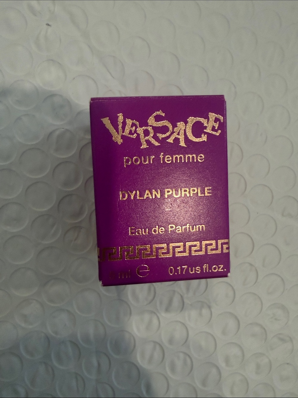 Versace Purple and Gold Mini Perfume Box
